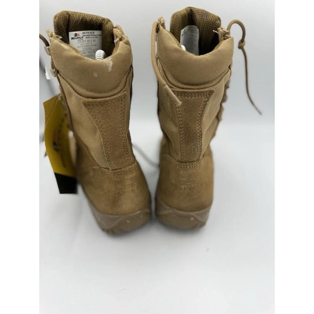 Belleville C312ST Hot Weather Steel Toe Tactical Boots Men's Size 5.5W Brown USA
